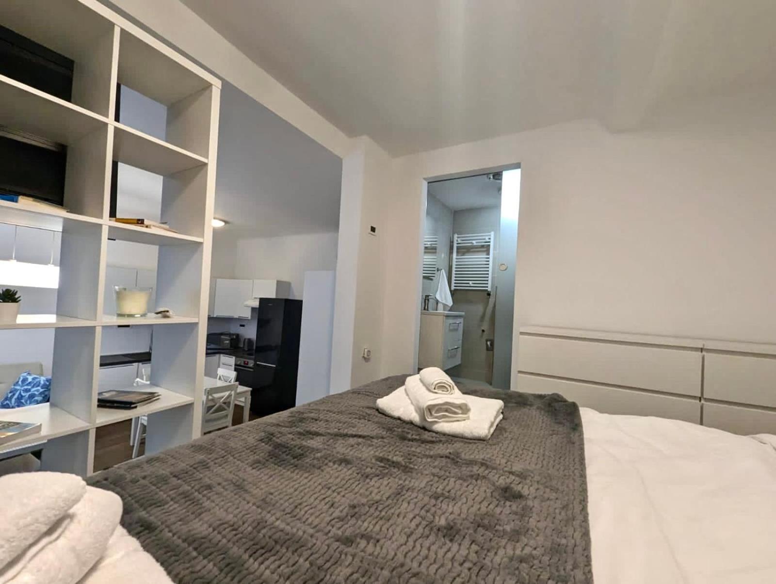 Fantabulous Downtown Abode W King Bed, 65" Tv, Washer And Tumble Dryer 자그레브 외부 사진